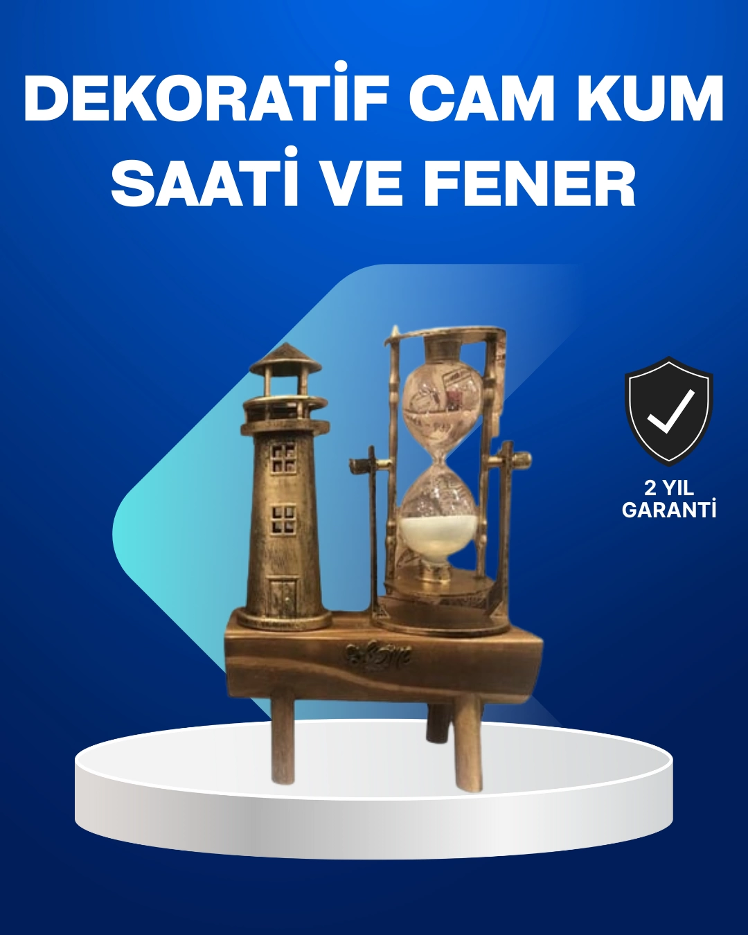 Deniz Feneri Tasarımlı Ahşap Kum Saati – Retro Masa Aksesuarı 1 Deniz Feneri Tasarımlı Ahşap Kum Saati – Retro Masa Aksesuarı