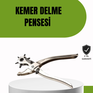 Deride Kemer Çanta Ayakkabı Delme Pensesi 6 Uçlu Döner Başlıklı Tamir Aleti