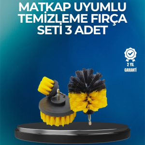 Derinlemesine Temizlik İçin Dayanıklı Kıllı Matkap Fırçası Başlığı