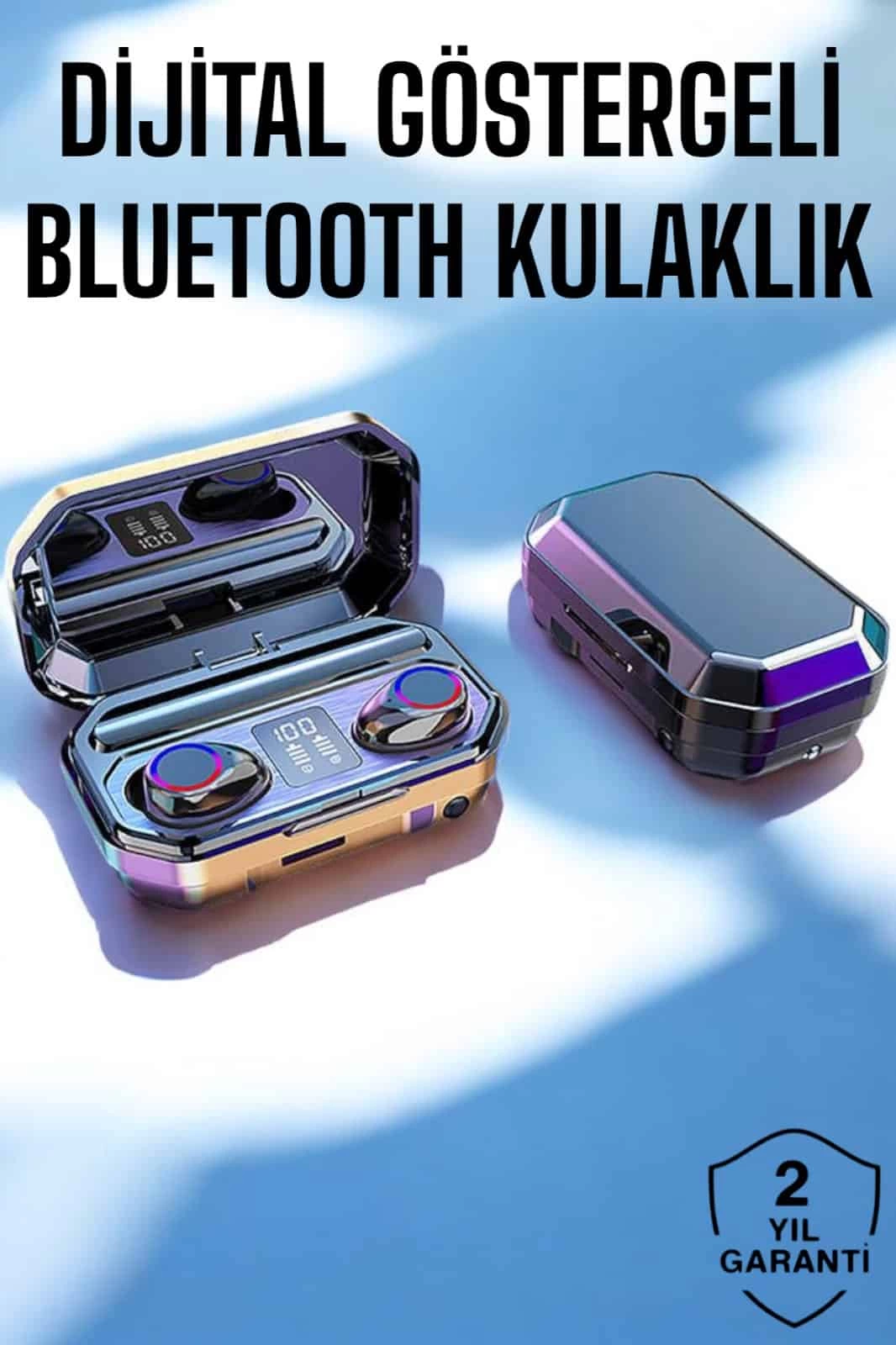 Dijital Göstergeli Bluetooth Bağlantılı Kulaklık Dokunmatik Kontrol 1 Dijital Göstergeli Bluetooth Bağlantılı Kulaklık Dokunmatik Kontrol