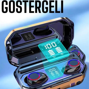Dijital Göstergeli Bluetooth Bağlantılı Kulaklık Dokunmatik Kontrol
