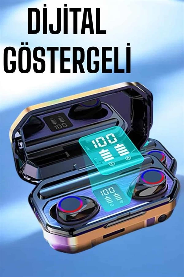 Dijital Göstergeli Bluetooth Bağlantılı Kulaklık Dokunmatik Kontrol 1 Dijital Göstergeli Bluetooth Bağlantılı Kulaklık Dokunmatik Kontrol