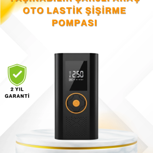 Dijital Göstergeli Taşınabilir Hava Kompresörü Güçlü Şişirme Performansı