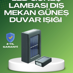 Dış Mekan Güneş Paneli ile Aydınlatma Lambası