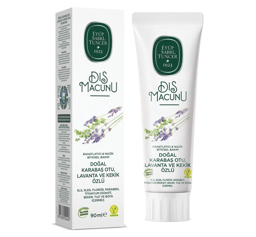 Doğal Diş Macunu 90 Gr Karabaş Otu & Lavanta ve Kekik Özlü 1 Doğal Diş Macunu 90 Gr Karabaş Otu & Lavanta ve Kekik Özlü