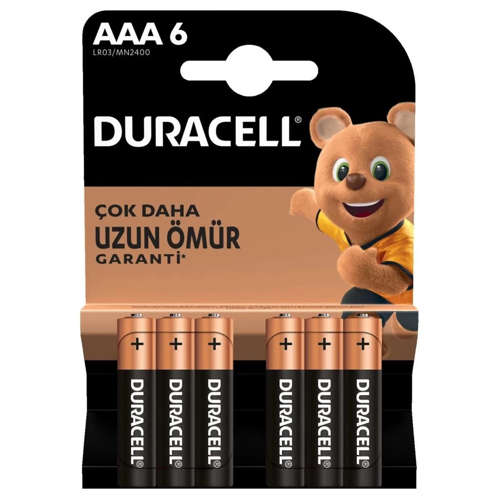 6'Lı AAA İnce Kalem Pil