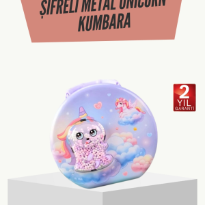 Eğitici Şifreli Çocuk Para Kasası Dayanıklı Metal