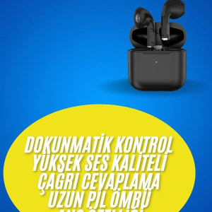 En Çok Tercih Edilen Bluetooth Kulaklık Mikrofonlu Silikonsuz Dokunmatik Kontrol