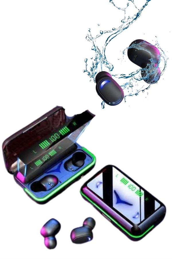 Extra Bass Kablosuz Kulaklık Işıklı Bluetooth Kulaklık Powerbank Özellikli 1 Extra Bass Kablosuz Kulaklık Işıklı Bluetooth Kulaklık Powerbank Özellikli