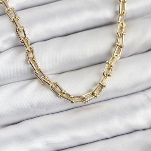 Gold Renk Pirinç Tifani Model Kadın Kolye