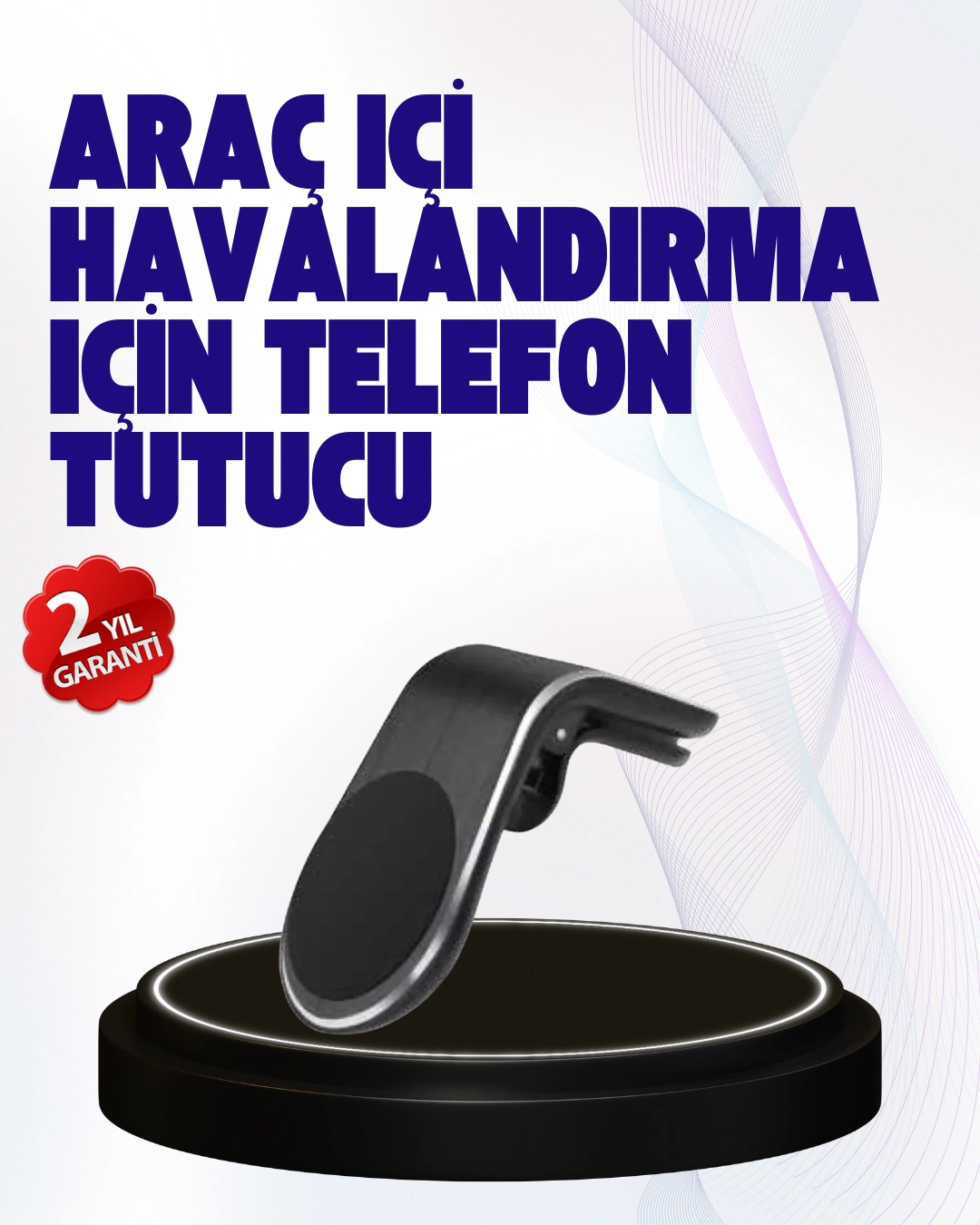 Güçlü Mıknatıslı Araç İçi Telefon Tutucu – Evrensel Uyum 1 Güçlü Mıknatıslı Araç İçi Telefon Tutucu – Evrensel Uyum