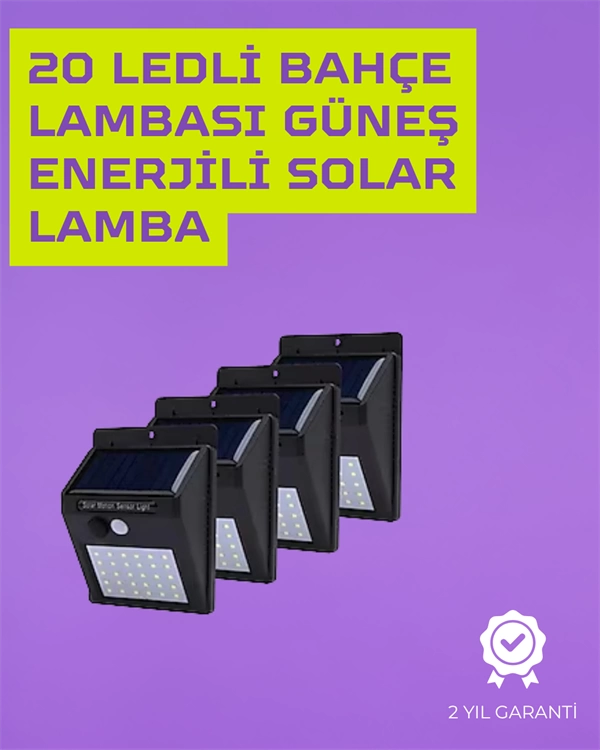 Güneş Enerjili Akıllı Duvar Lambası | PIR Sensörlü, Otomatik Aydınlatma, Dış Mekan İçin 1 Güneş Enerjili Akıllı Duvar Lambası | PIR Sensörlü, Otomatik Aydınlatma, Dış Mekan İçin
