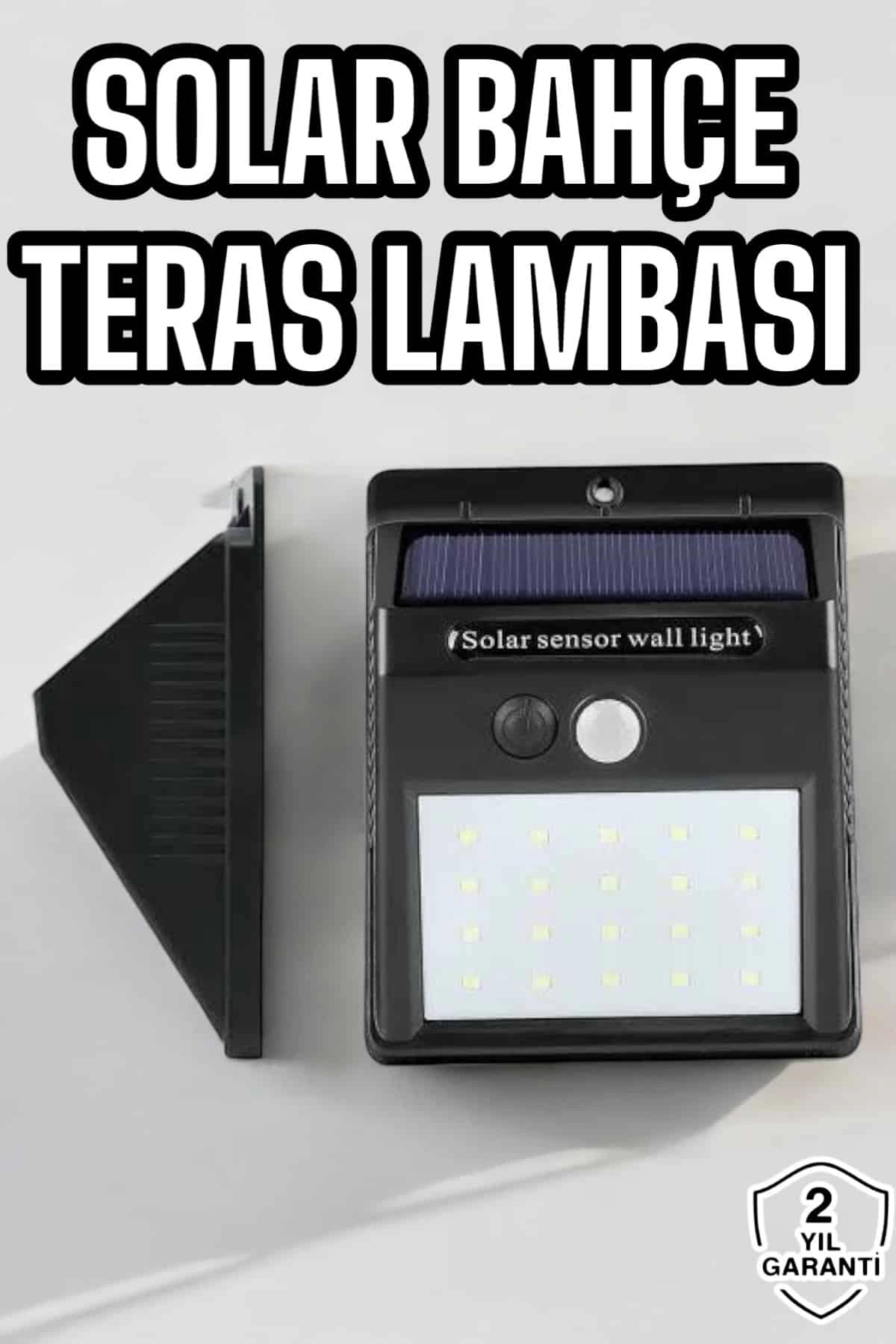 Güneş Enerjili Bahçe Lambası Solar Gece Aydınlatma Sensörlü Lamba 1 Güneş Enerjili Bahçe Lambası Solar Gece Aydınlatma Sensörlü Lamba