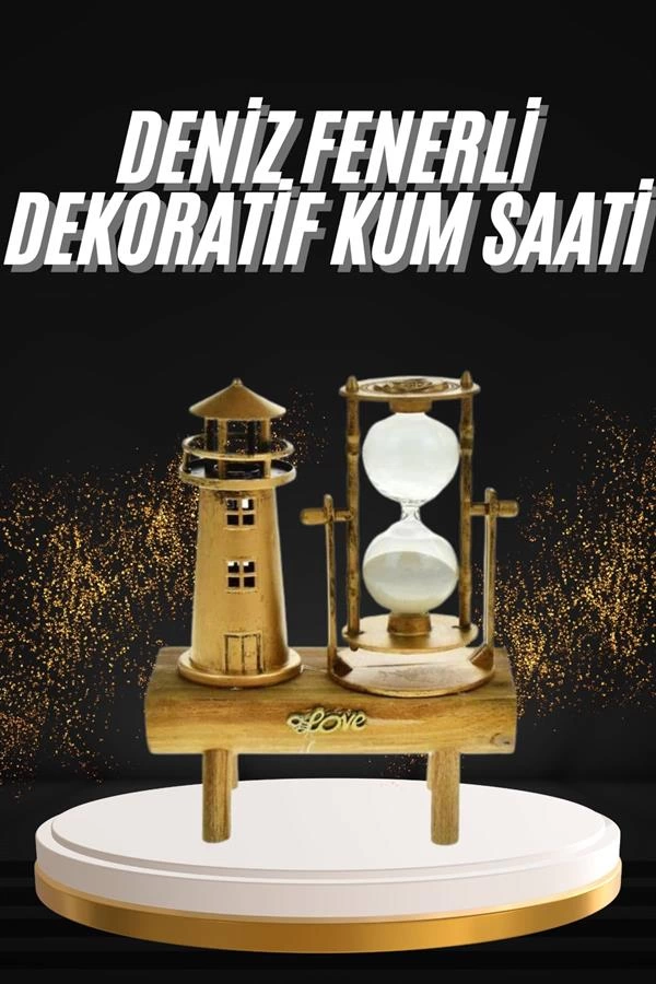 Hediyelik Eşya Retro Deniz Fenerli Kum Saati Ahşap Görünümlü Dekoratif Eşya 1 Hediyelik Eşya Retro Deniz Fenerli Kum Saati Ahşap Görünümlü Dekoratif Eşya