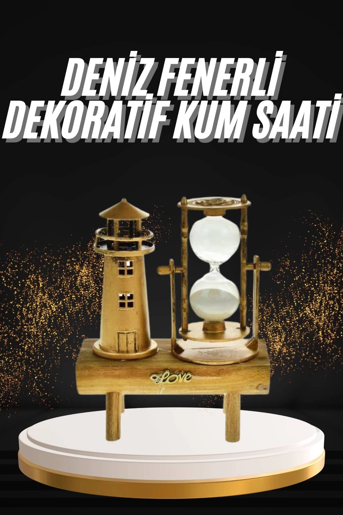 Hediyelik Eşya Retro Deniz Fenerli Kum Saati Ahşap Görünümlü Dekoratif Eşya 1 Hediyelik Eşya Retro Deniz Fenerli Kum Saati Ahşap Görünümlü Dekoratif Eşya