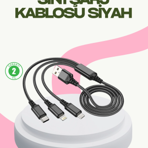 Hızlı Şarj Destekli Çoklu Şarj Kablosu – Seyahat ve Günlük Kullanım