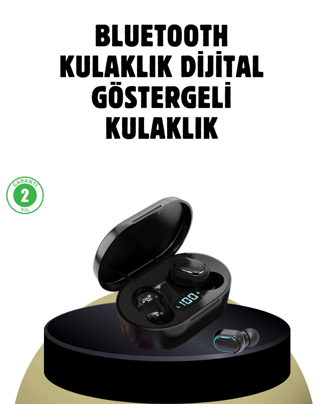 iOS ve Android Uyumlu Bluetooth 5.0 Kulaklık 1 iOS ve Android Uyumlu Bluetooth 5.0 Kulaklık