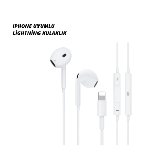 iPhone 14 ve altındaki modellerle uyumlu Kablolu kulaklık