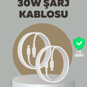 iPhone iPad Airpods Uyumlu 30W Type-C to Lightning Kablo