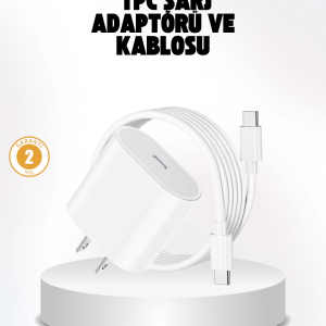 iPhone ve iPad Uyumlu 20W Güvenli USB-C Hızlı Şarj Adaptörü