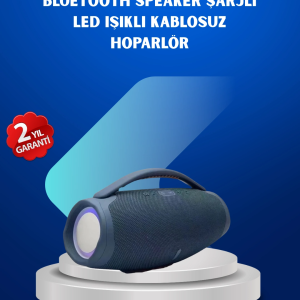 IPX5 Su Geçirmez Taşınabilir Bluetooth Hoparlör Renkli Işıklı