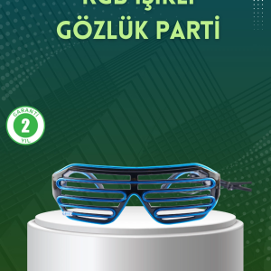 Işıklı LED Gözlük Parti Konser ve Etkinlik Aksesuarı