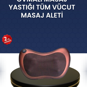 Isıtma Özellikli Derin Yoğurma Masaj Yastığı Priz & Çakmak Girişli