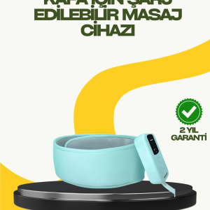 Isıtmalı Baş Masaj Aleti Rahatlatıcı ve Stres Giderici Tasarım