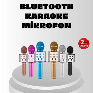 Kablosuz Bluetooth Karaoke Mikrofon  Yankı Efektli