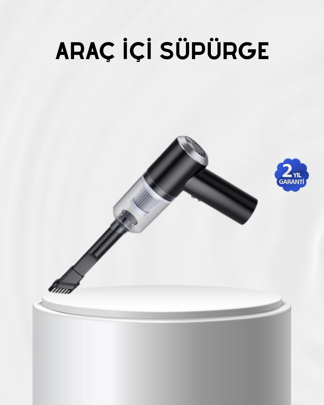 Kablosuz El Süpürgesi – Araç İçi Temizlik İçin 5500PA Güçlü Emiş, USB Şarjlı 1 Kablosuz El Süpürgesi – Araç İçi Temizlik İçin 5500PA Güçlü Emiş, USB Şarjlı