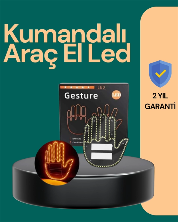 Kablosuz Kumandalı LED Jest Işığı – 3 Modlu Araba Arkası Mesaj Işığı, 203 LED ile Yüksek Parlaklık 1 Kablosuz Kumandalı LED Jest Işığı – 3 Modlu Araba Arkası Mesaj Işığı, 203 LED ile Yüksek Parlaklık