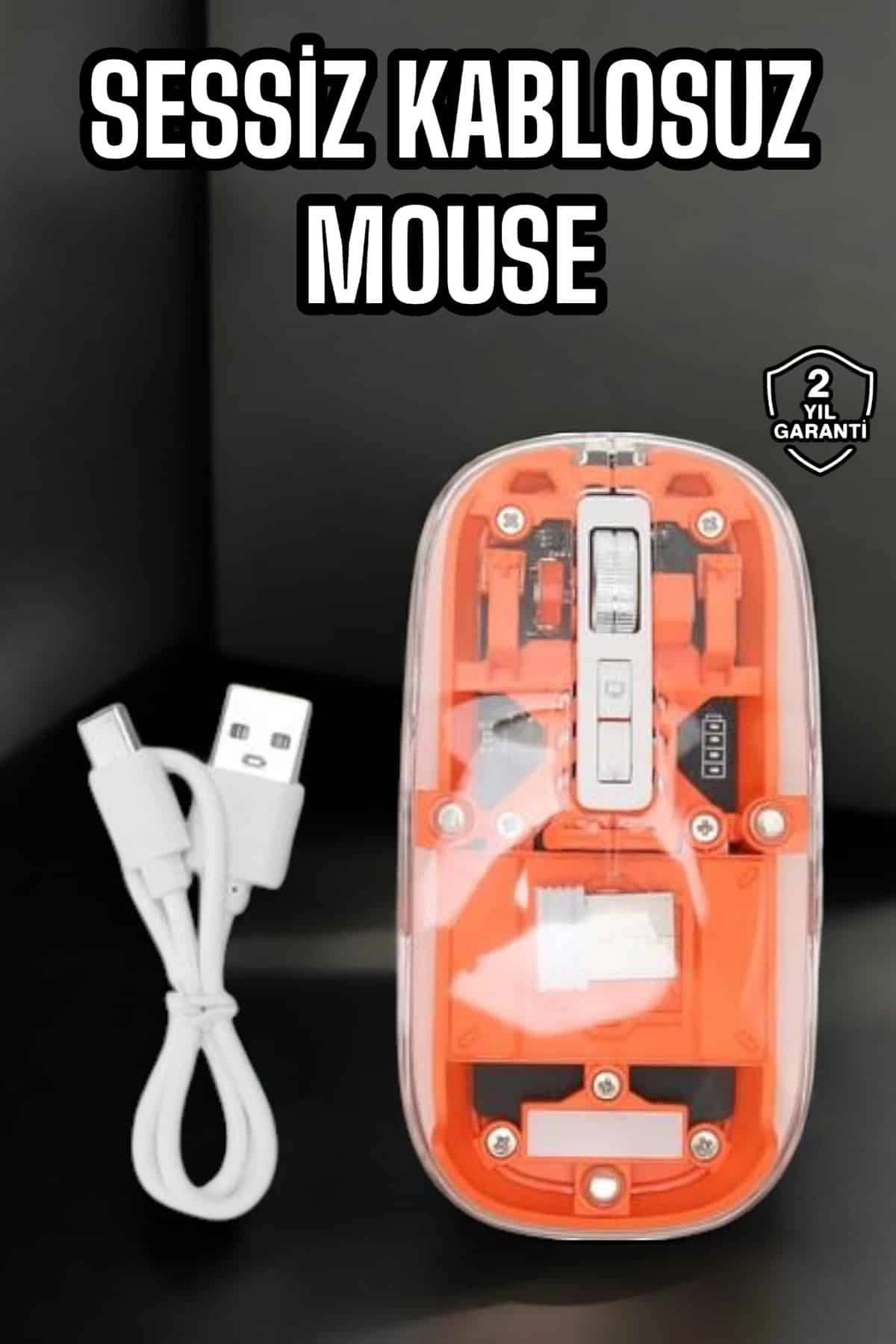 Kablosuz Mouse Fare 5.0 Bluetooth Bağlantılı USB Girişli 1 Kablosuz Mouse Fare 5.0 Bluetooth Bağlantılı USB Girişli