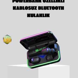 Kablosuz  Kulaklığı Powerbank Şarj Kutulu RGB 5.1