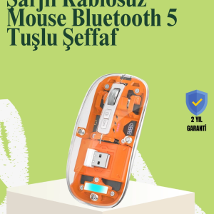 Kablosuz, Sessiz, Ergonomik ve Şarjlı Fare - Gelişmiş Çoklu Cihaz Desteği
