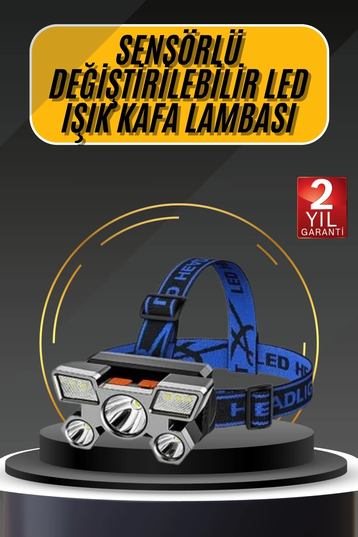 Kafa Lambası 800 Lümen 4 Mod Yüksek Işık Flaşörlü Şarjlı Led Lamba 1 Kafa Lambası 800 Lümen 4 Mod Yüksek Işık Flaşörlü Şarjlı Led Lamba