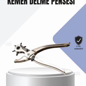 Kemer Delme Pensesi Çok Amaçlı 6 Farklı Delik Boyu Ayarlı Deri Delme Aleti
