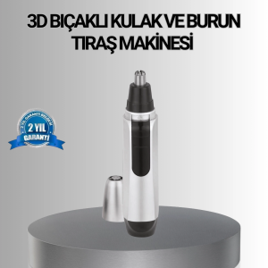 Kişisel Burun ve Kulak Tıraş Makinesi 3D Kavisli Bıçak ve Kompakt Tasarım