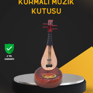 Klasik Ud Figürlü Melodili Müzik Kutusu Şık Hediyelik