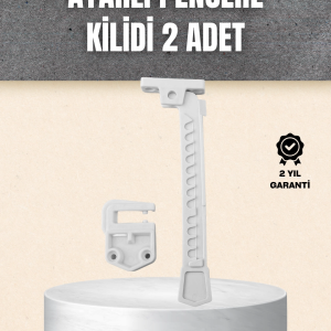 Kolay Montajlı Pencere Açılma Sınırlayıcı 2’li Set