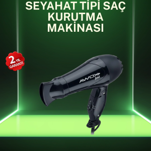 Kompakt Katlanabilir Saç Kurutma Makinesi Ev ve Seyahat Uyumlu