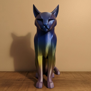 Koyu Rainbow Kedi Biblo Modern Salon ve Raf Dekoru