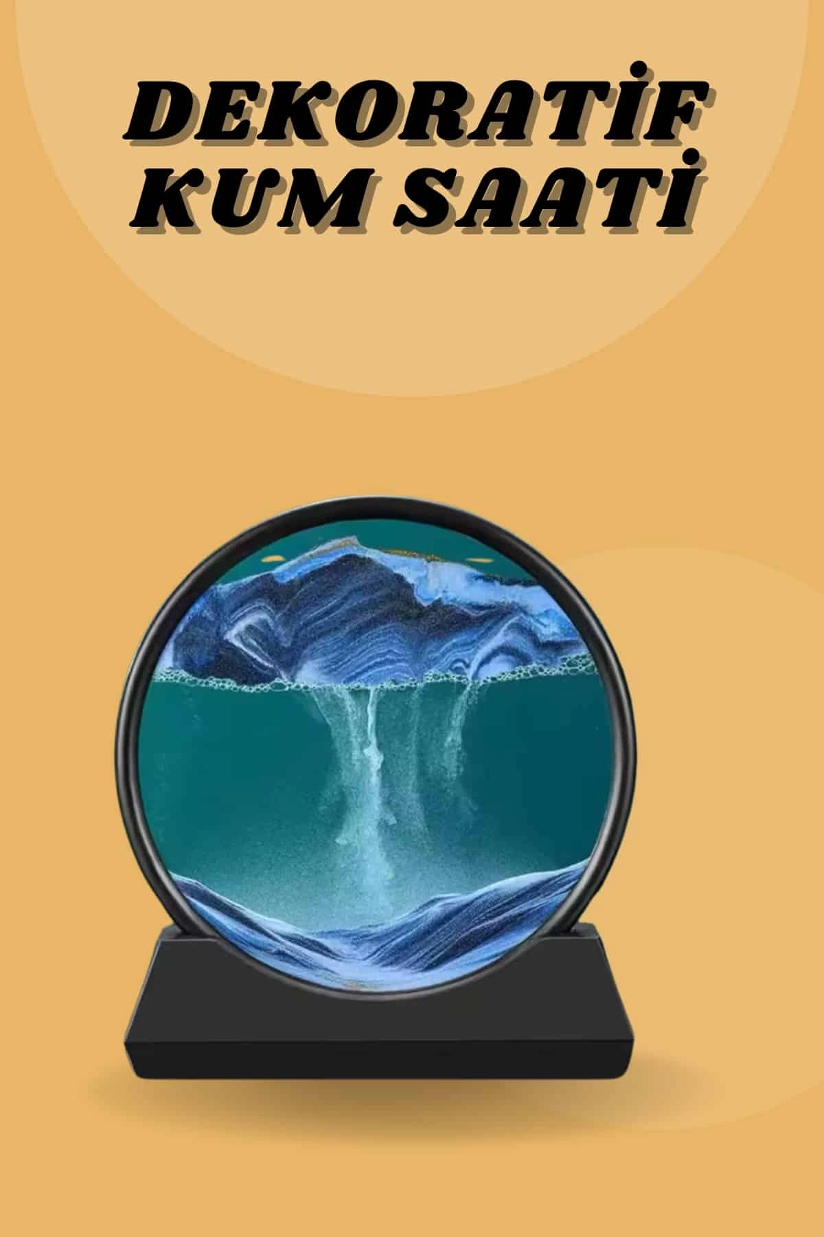 Kum Saati Yuvarlak Şık Kum Tablosu Dekoratif Kum Sulu Kum Saati 1 Kum Saati Yuvarlak Şık Kum Tablosu Dekoratif Kum Sulu Kum Saati