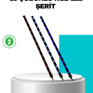 LED Meteor Yağmur Işığı 10 Adet Çubuk Kayan Yıldız Efektli