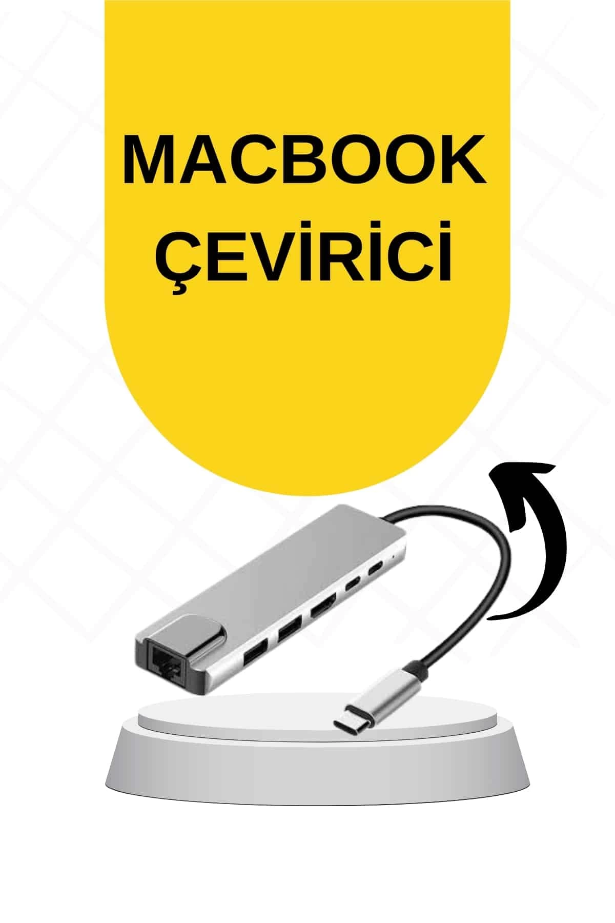Macbook Pro/air Uyumlu USB Type-C 8 In 1 Hub Dönüştürücü Çevirici Çoklayıcı USB Hdmı Micro Sd 8 Girişli 1 Macbook Pro/air Uyumlu USB Type-C 8 In 1 Hub Dönüştürücü Çevirici Çoklayıcı USB Hdmı Micro Sd 8 Girişli