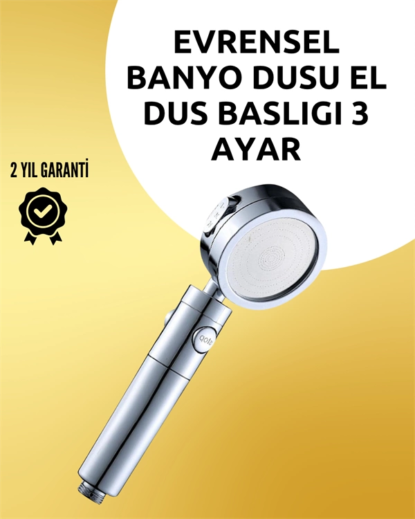 Masaj ve Yağmur Modlu Çok İşlevli Paslanmaz Çelik Duş Başlığı 1 Masaj ve Yağmur Modlu Çok İşlevli Paslanmaz Çelik Duş Başlığı