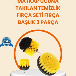 Matkap Ucu Fırça Seti Halı Fayans Zemin Temizliği