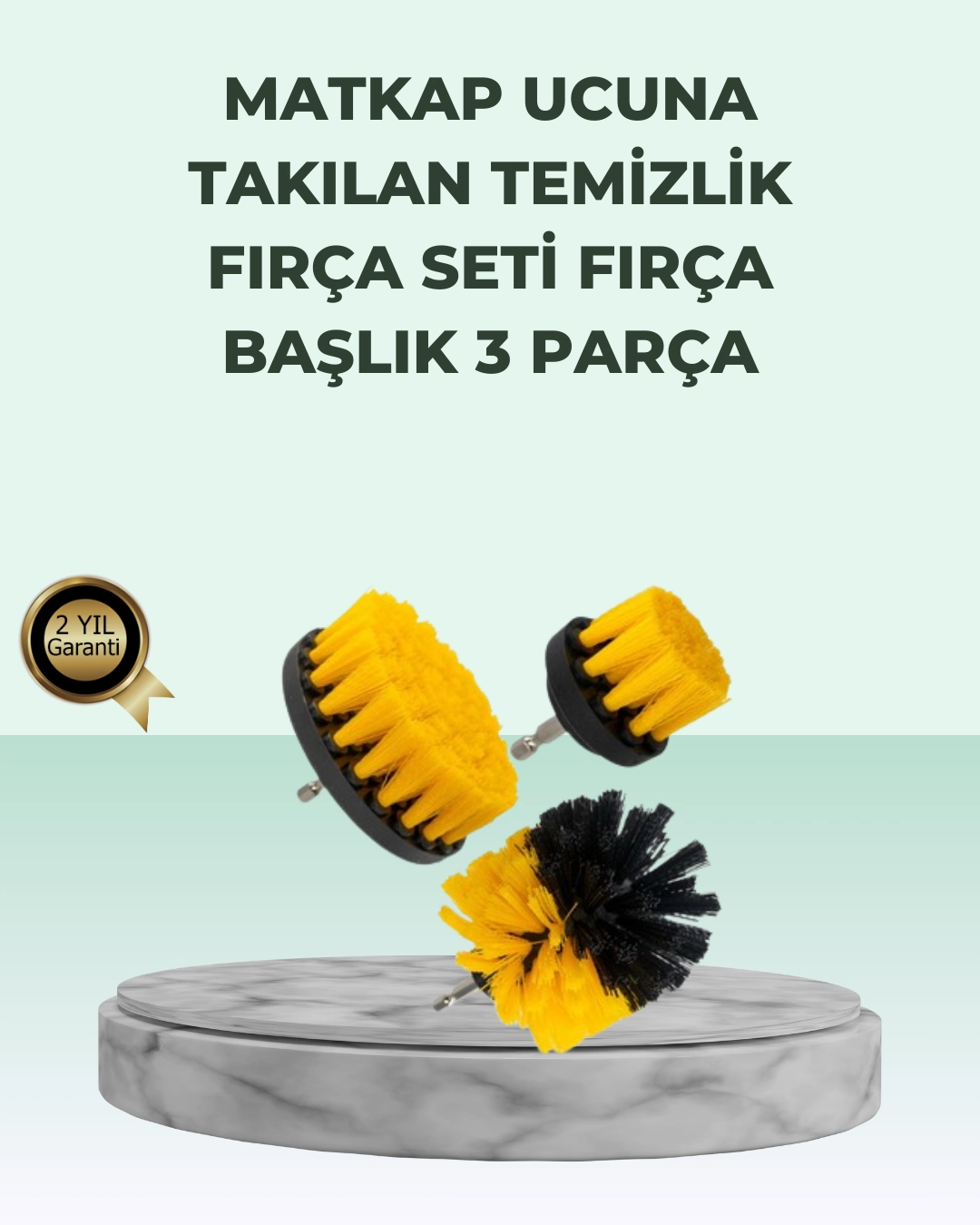 Matkap Uyumlu Temizlik Fırçası Seti 3’lü Çok Amaçlı 1 Matkap Uyumlu Temizlik Fırçası Seti 3’lü Çok Amaçlı