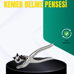 Metal Gövdeli Ayarlanabilir Deri Delme Pensesi 2.5–5 mm Delik Açma Aracı