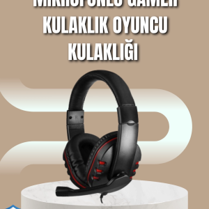 Mikrofonlu Oyun Kulaklığı – Mavi Işıklı, Uzun Süre Konforlu Kullanım