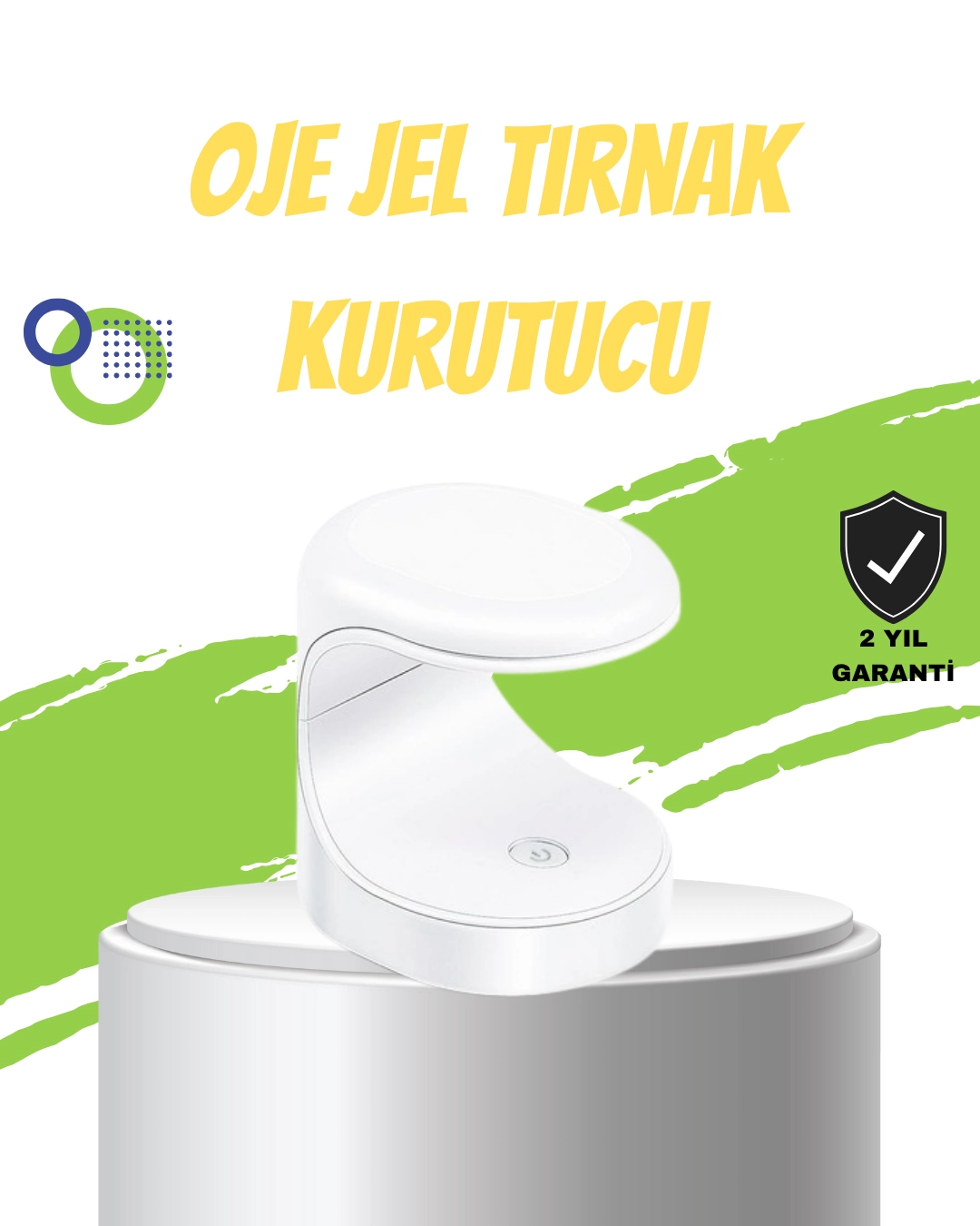 Mini Tırnak Kurutucu – Hızlı Kurutma İçin UVLED Işık Teknolojisi 1 Mini Tırnak Kurutucu – Hızlı Kurutma İçin UVLED Işık Teknolojisi